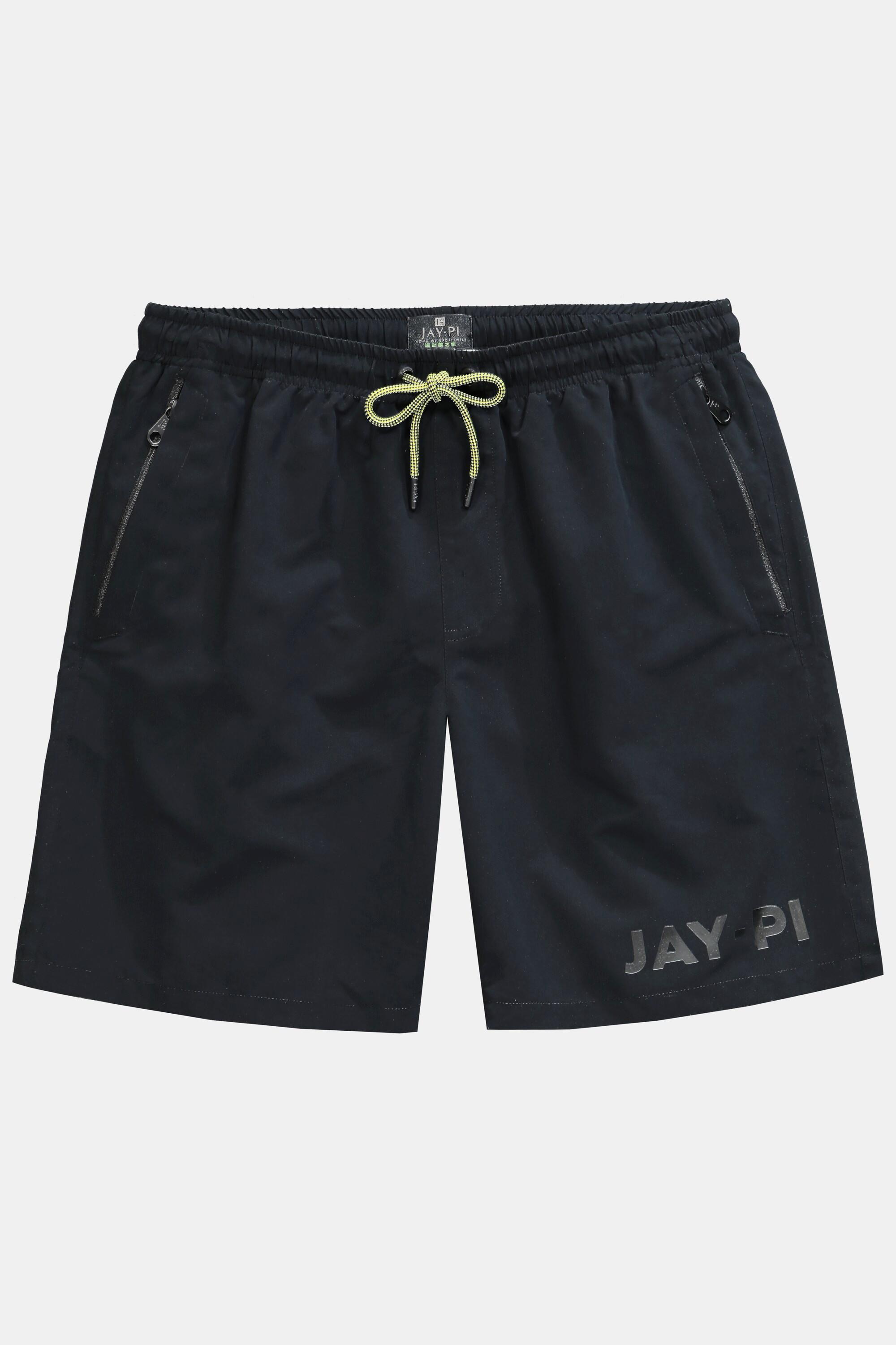 JP1880  Shorts da mare con cintura elastica e tasche con zip 