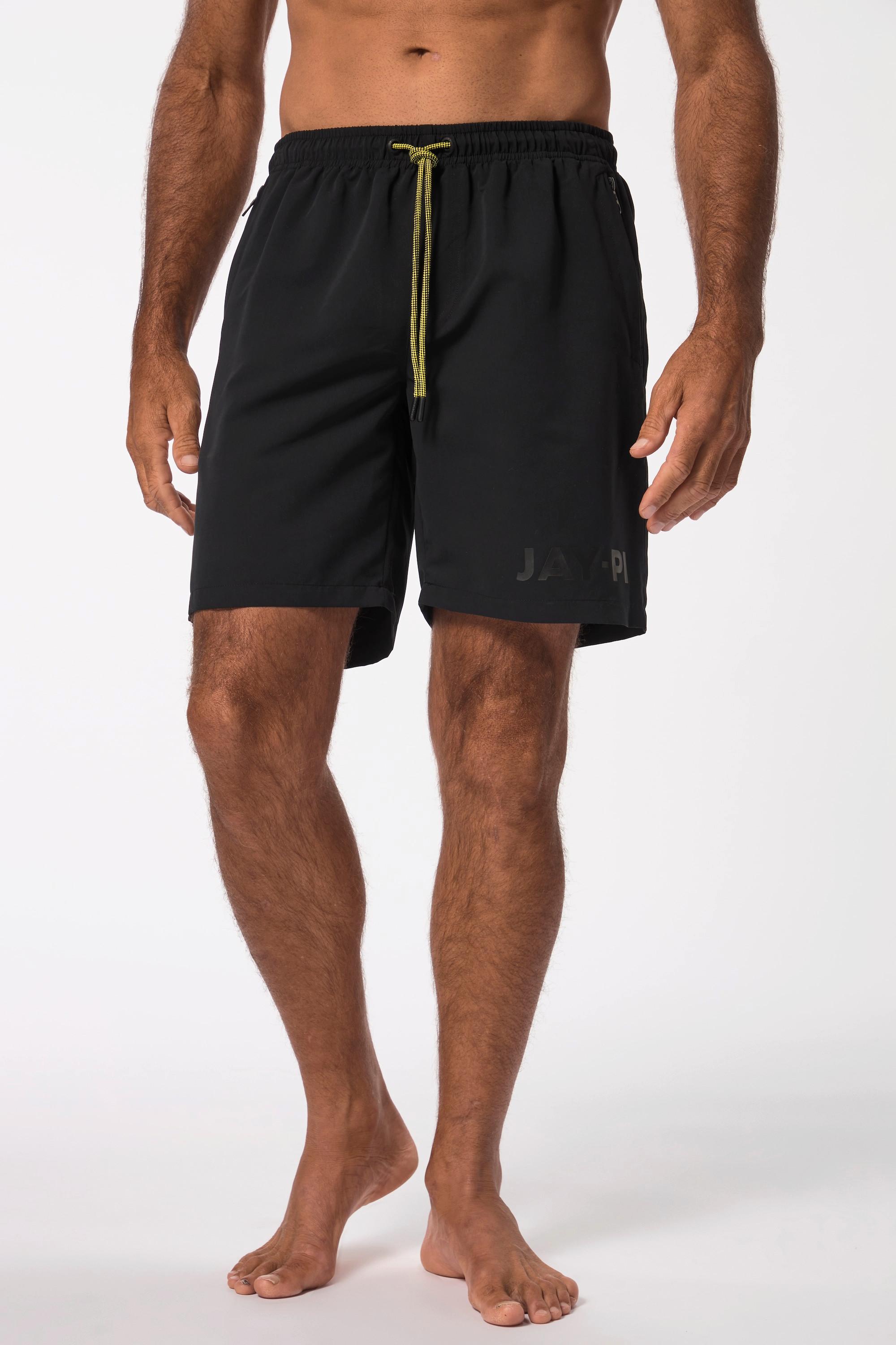 JP1880  Shorts da mare con cintura elastica e tasche con zip 