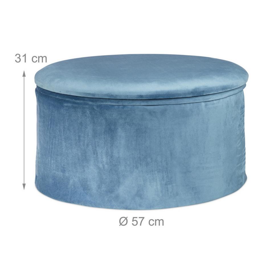 Northio Tabouret rond avec espace de rangement  