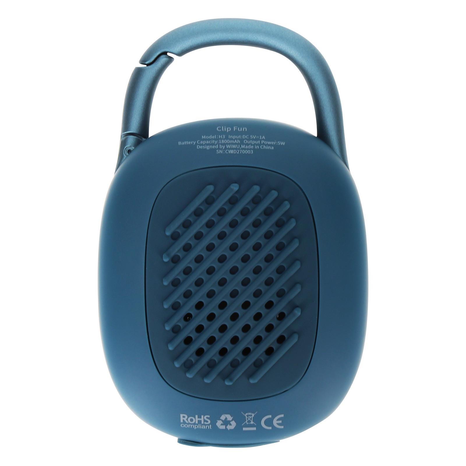 Wiwu  Enceinte Bluetooth WiWU Clip Fun H3 Bleu 