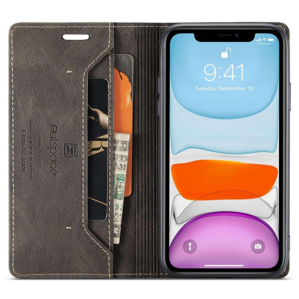 Cover-Discount  iPhone 11 Pro - Vintage Flip Case Hülle 