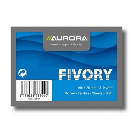 Aurora AURORA Karteikarten kariert A7 43140 weiss 100 Stück  