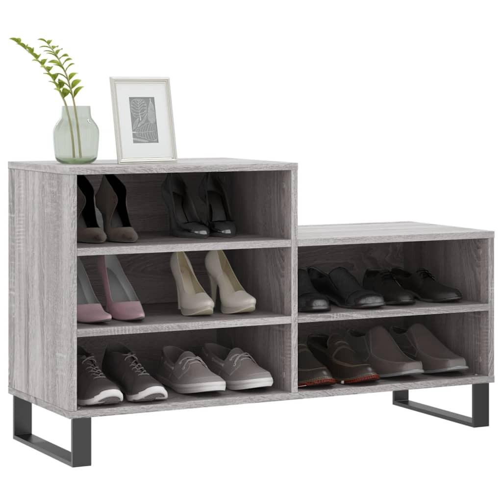 VidaXL Armoire à chaussures bois d'ingénierie  