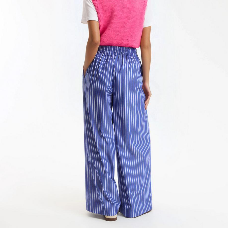 La Redoute Collections  Weite gestreifte Hose mit Dehnbund 