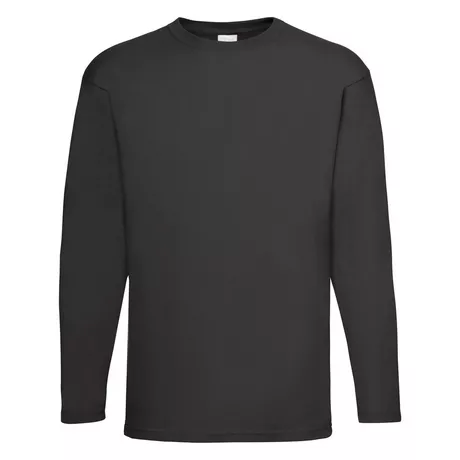 Universal Textiles Value Langarm Freizeit TShirt  Schwarz