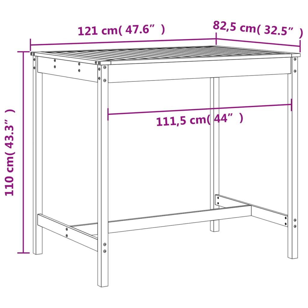 VidaXL Gartenbar set kiefernholz  