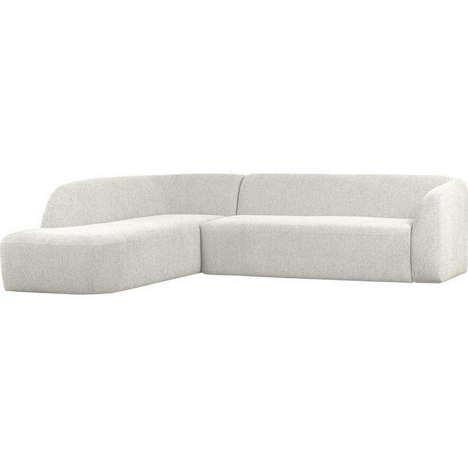 Ecksofa Sloping links Chenille Pearl 274x225