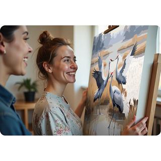 B2X Malen nach Zahlen 40x50 cm Massido Cranes  