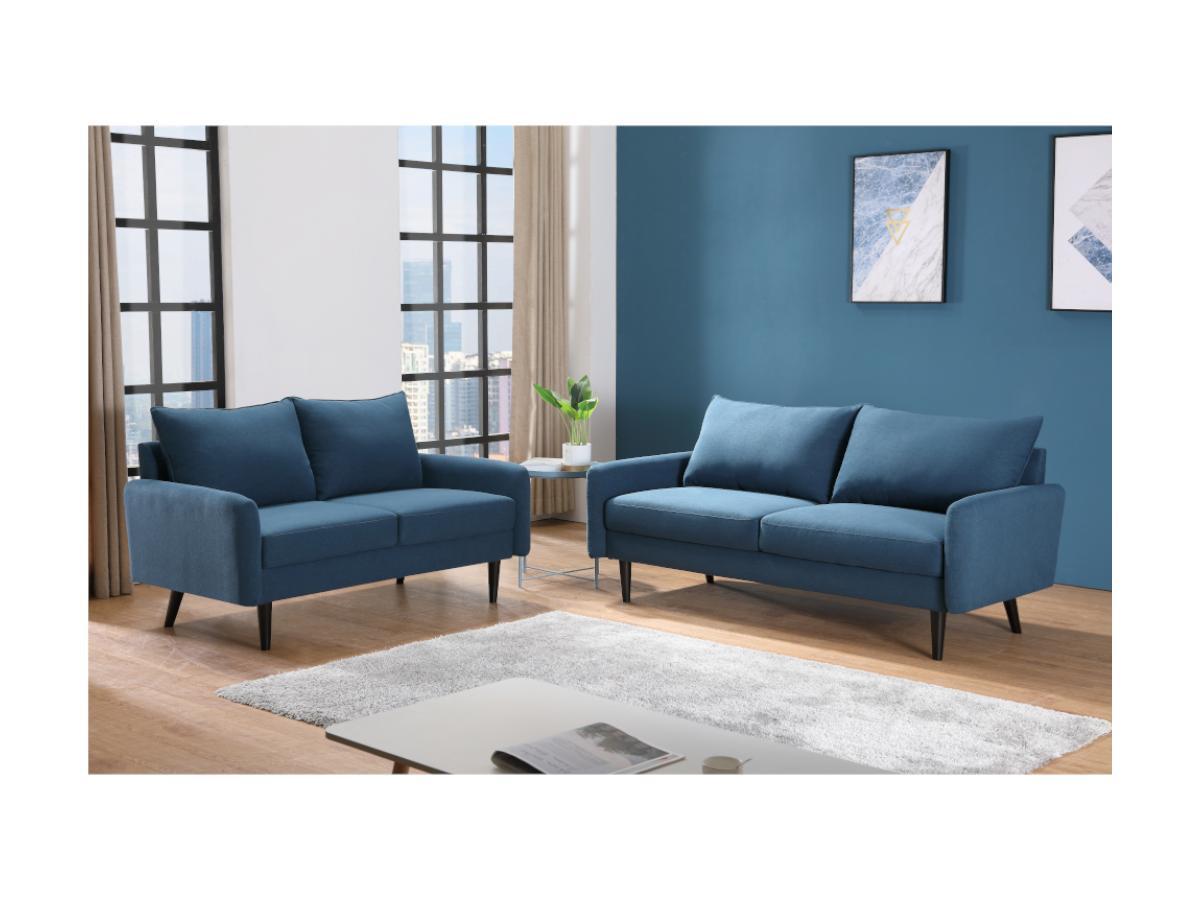 Vente-unique 3SitzerSofa HALIA Stoff  