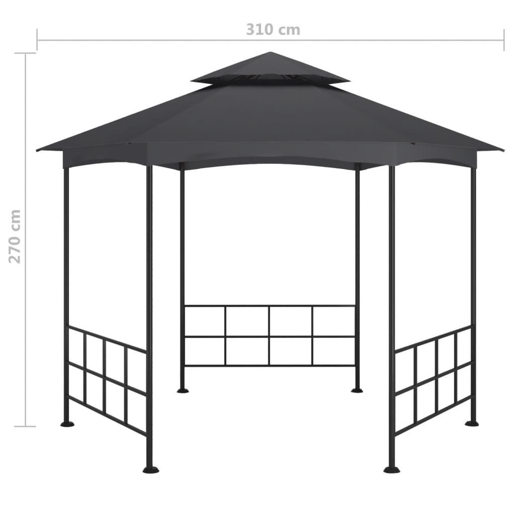 VidaXL gazebo da giardino Tessuto  