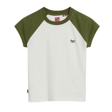 t-shirt in cotone biologico con maniche raglan essential