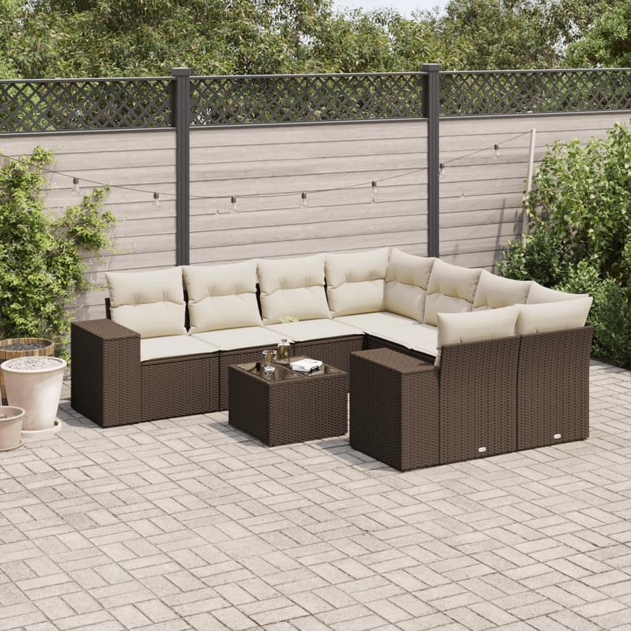 VidaXL Garten sofagarnitur poly-rattan  