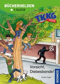 TKKG Junior, Bücherhelden 1. Klasse, Vorsicht, Diebesbande! Vogel, Kirsten; Julian, COMICON S.L.; Beroy + San (Illustrationen) Copertina rigida 