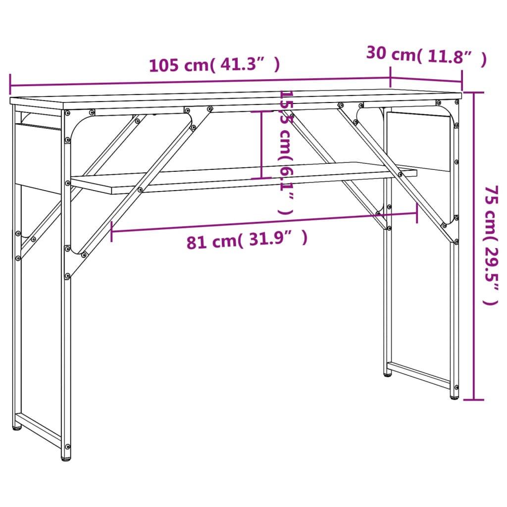 VidaXL Table console bois d'ingénierie  