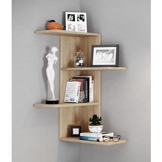 VCM Holzregal hängend | platzsparendes Regal | Maße:  H. 77 x B. 45 x T. 45 cm | Elegantes Regal hängend | Aufbewahrungsregal | Bücherregal | Wandboard -  