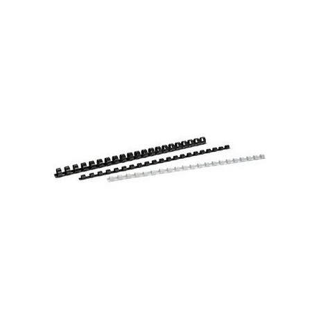 BÜROLINE  BÜROLINE Plastikbinderücken 8mm A4 351374 schwarz 100 Stück 