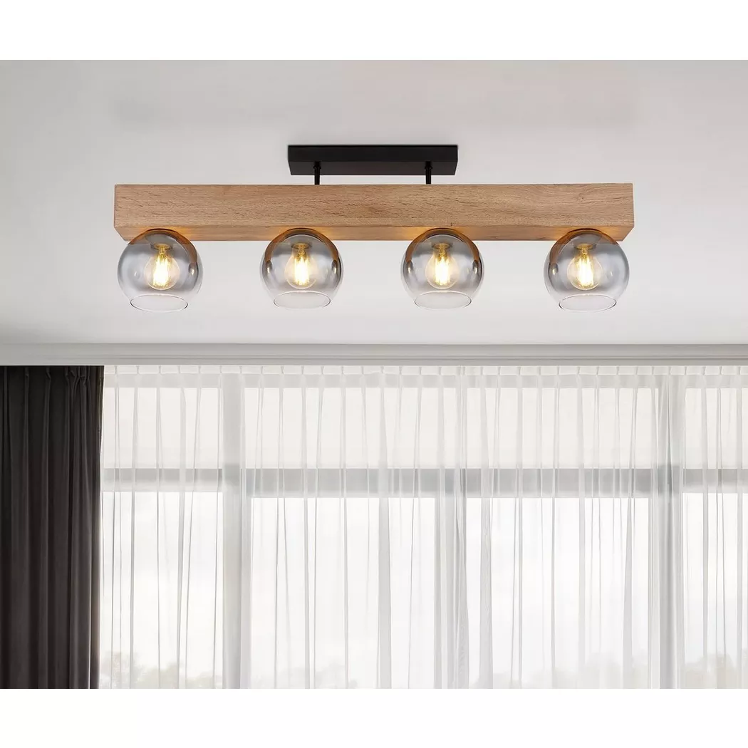 mutoni – Deckenleuchte Moitas Metall matt 4xE27, One Size, Multicolor