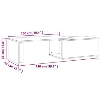 VidaXL Table basse bois d'ingénierie  