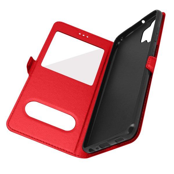 Avizar  Doppelfenster Cover Samsung A32 Rot 