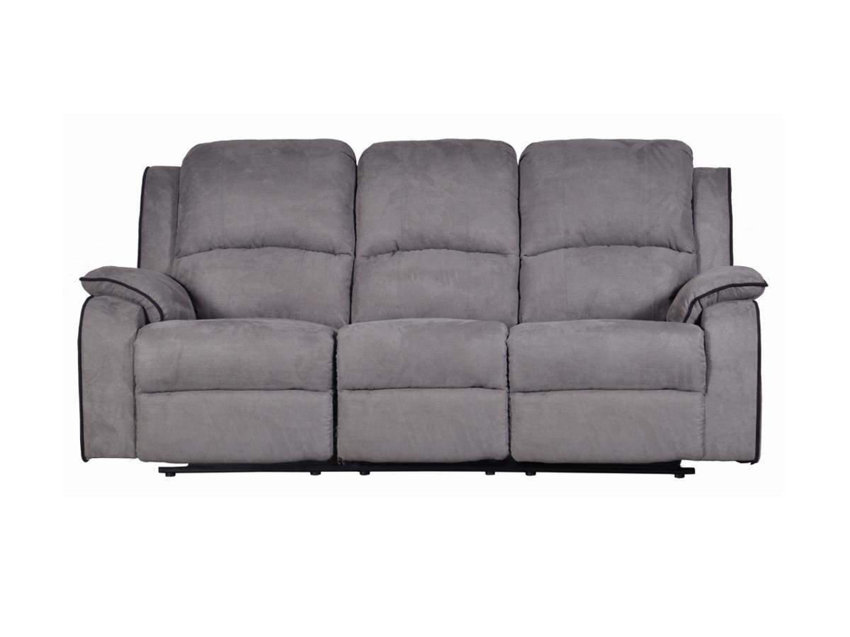 Vente-unique Relaxsofa Microfaser 3Sitzer HERNANI  