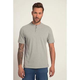 JP1880  Maglia serafino di piqué con certificazione OEKO-TEX, collo alto e mezze maniche 