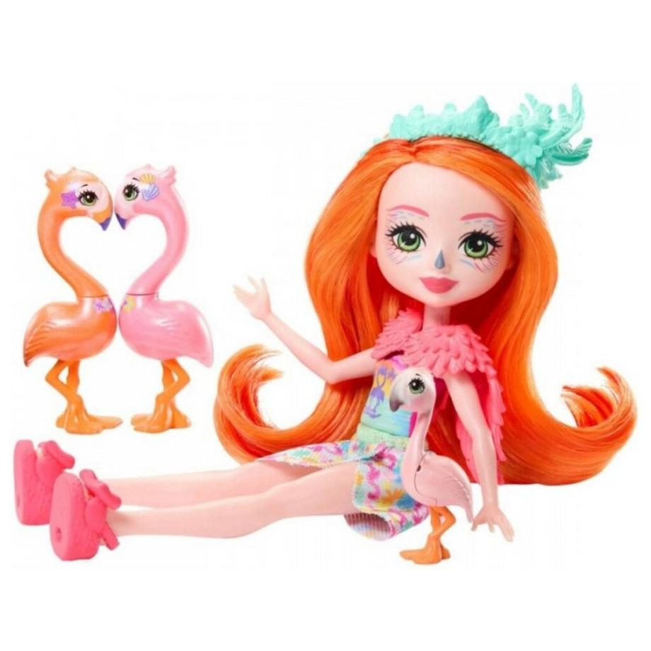 Mattel  Mattel Enchantimals Puppe Die Flamingo-Familie Florinda 