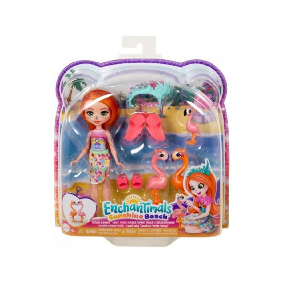 Mattel  Mattel Enchantimals Puppe Die Flamingo-Familie Florinda 