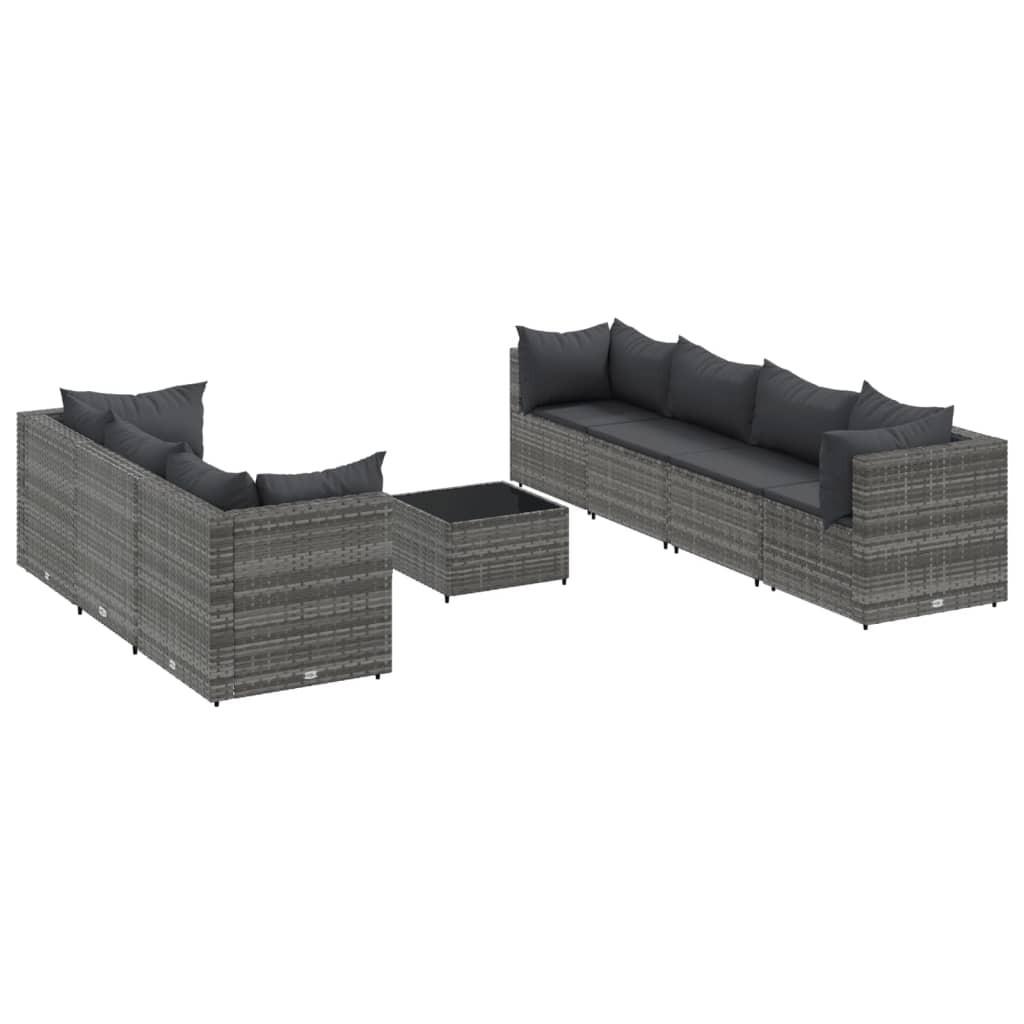 VidaXL set salotto da giardino Polirattan  