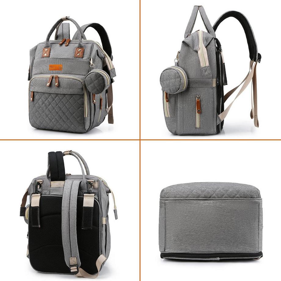 Only-bags.store  Wickelrucksack Casual Wickeltaschen, Multifunktionale große Kapazität Baby Tasche Travel Backpack 