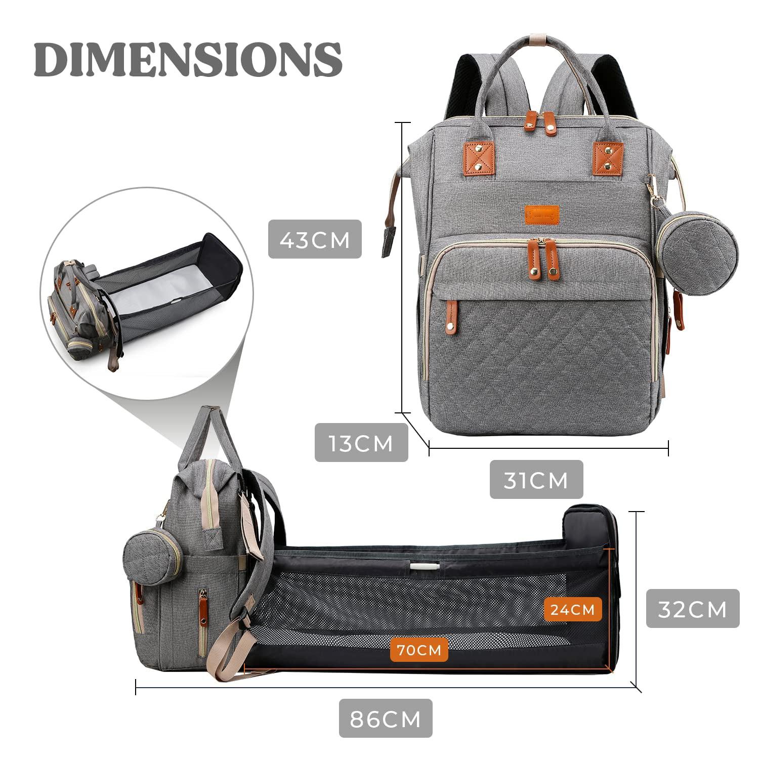 Only-bags.store Wickelrucksack Casual Wickeltaschen, Multifunktionale große Kapazität Baby Tasche Travel Backpack  