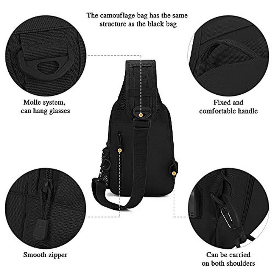 Only-bags.store Taktische Militär Brust Sling Umhängetasche  