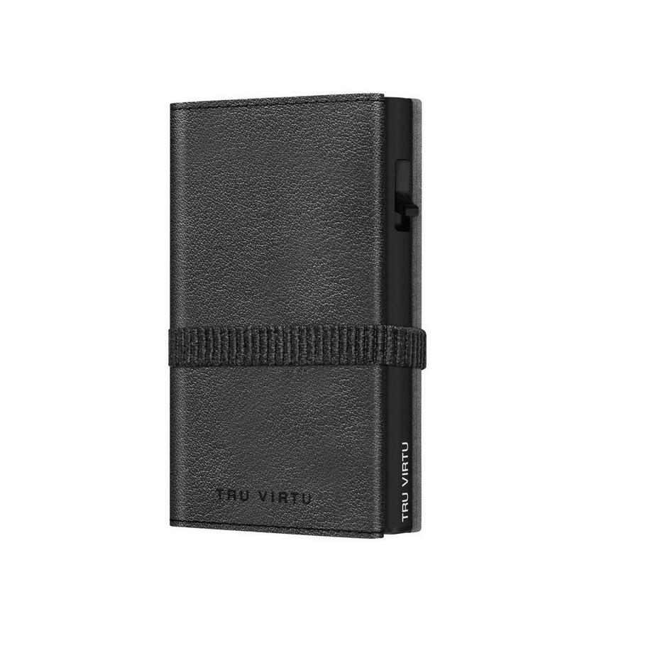 Tru Virtu Click & Slide Strap Cross Nappa Wallet Schwarz  