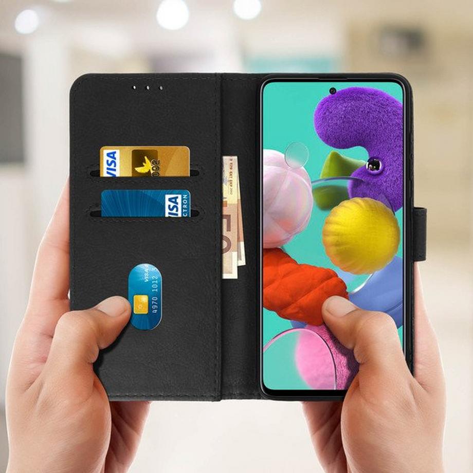 Avizar  Klapphülle Samsung Galaxy A51 Schwarz 