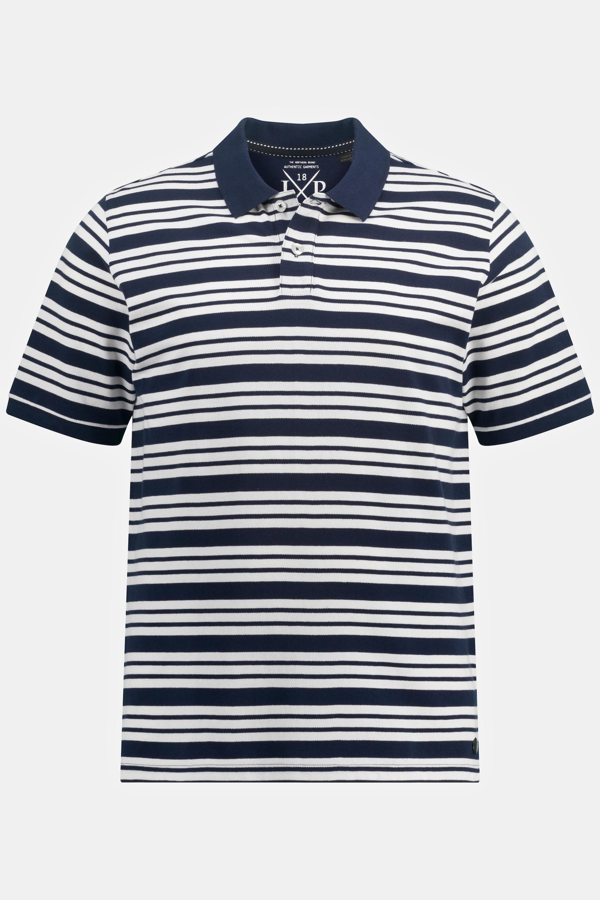 JP1880  Poloshirt, Halbarm, Piqué, Ringel 