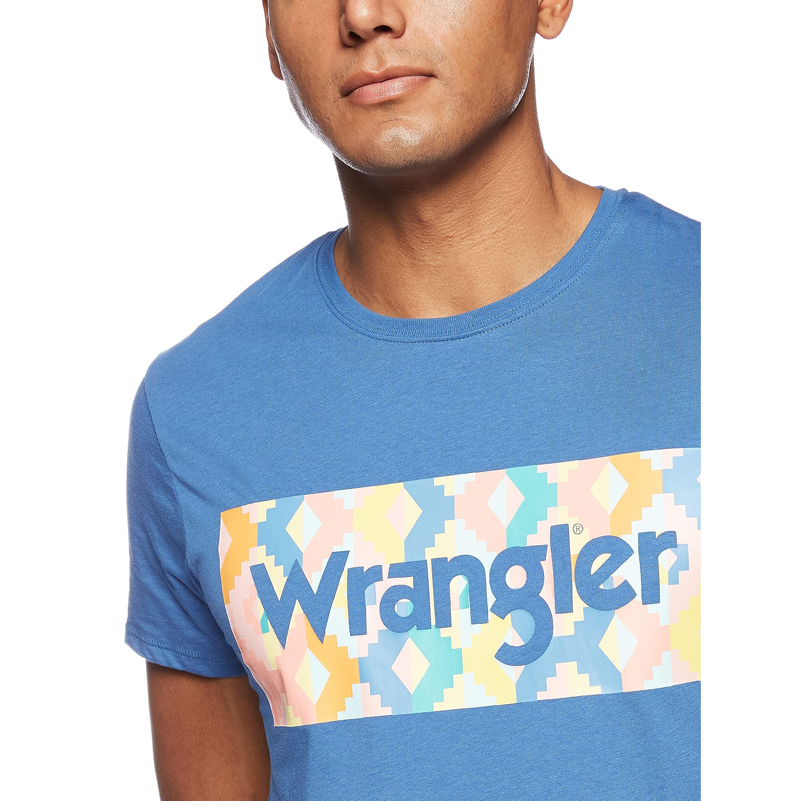 Wrangler Kurzarm T-Shirt mit Logo Print  