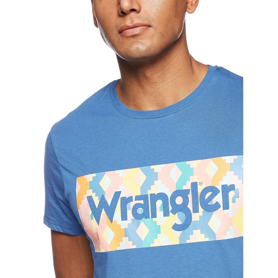 Wrangler Kurzarm T-Shirt mit Logo Print  