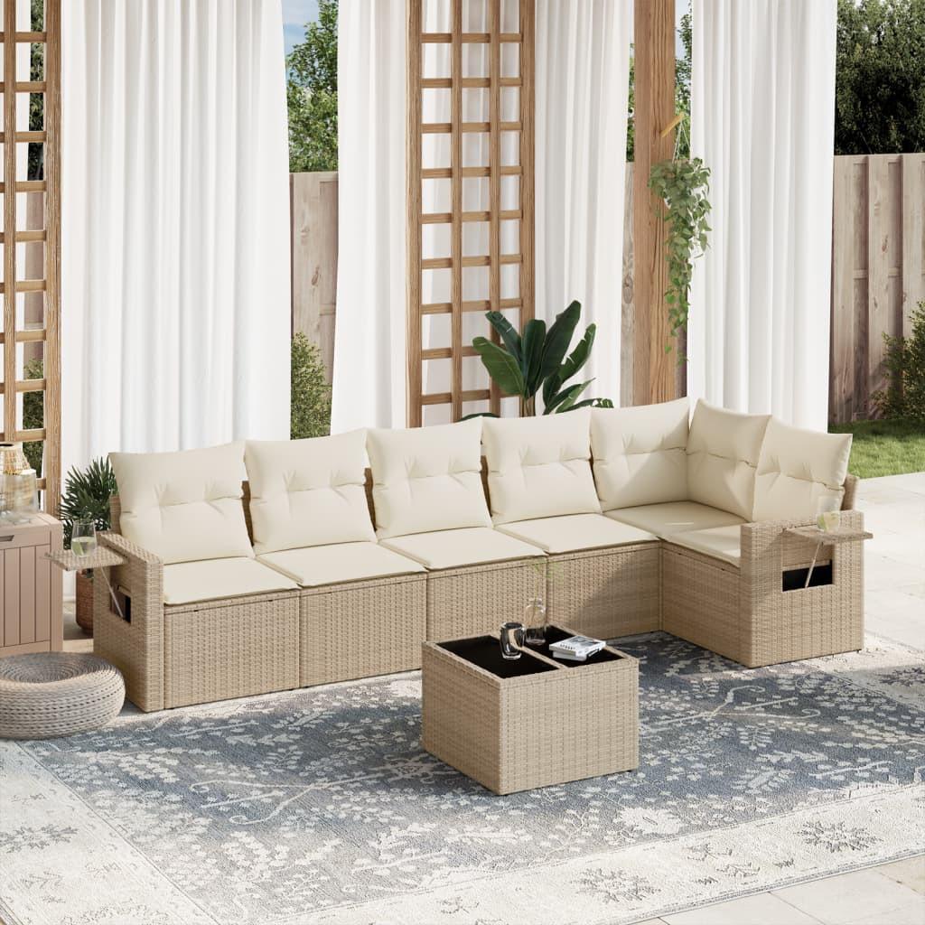 VidaXL set divano da giardino Polirattan  