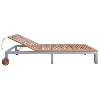 VidaXL Chaise longue bois  