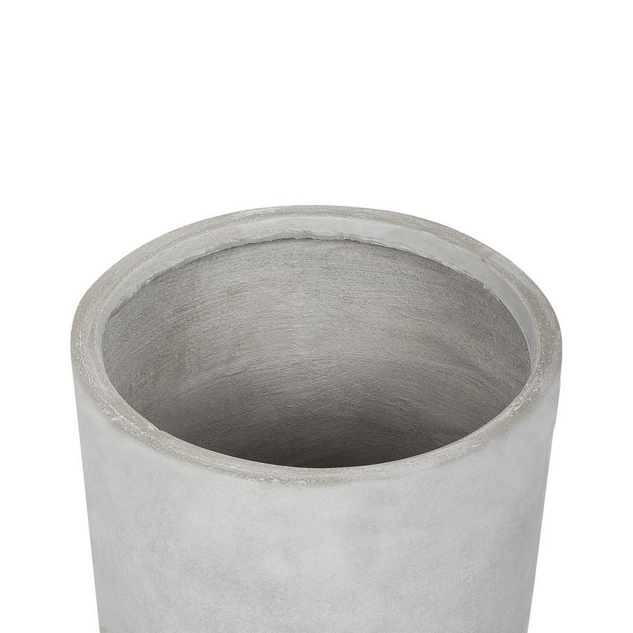 Beliani Blumenkübel aus Lehm-Faser-Mischung  MESSENE  