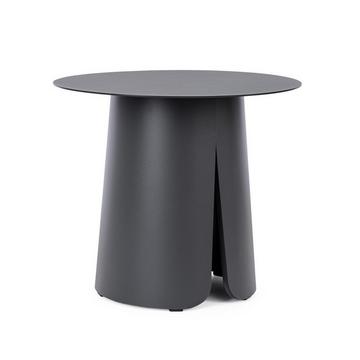 Table basse de jardin Bryan anthracite ronde 45