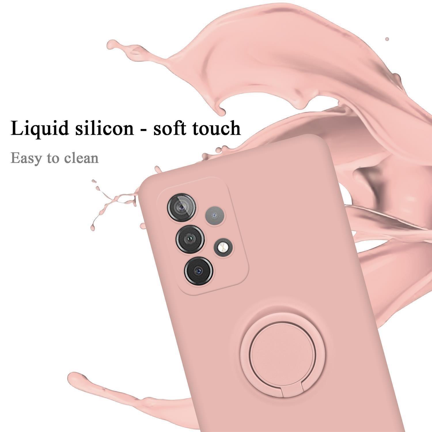 Cadorabo  Hülle für Samsung Galaxy A52 (4G  5G)  A52s TPU Silikon mit Ring Liquid 