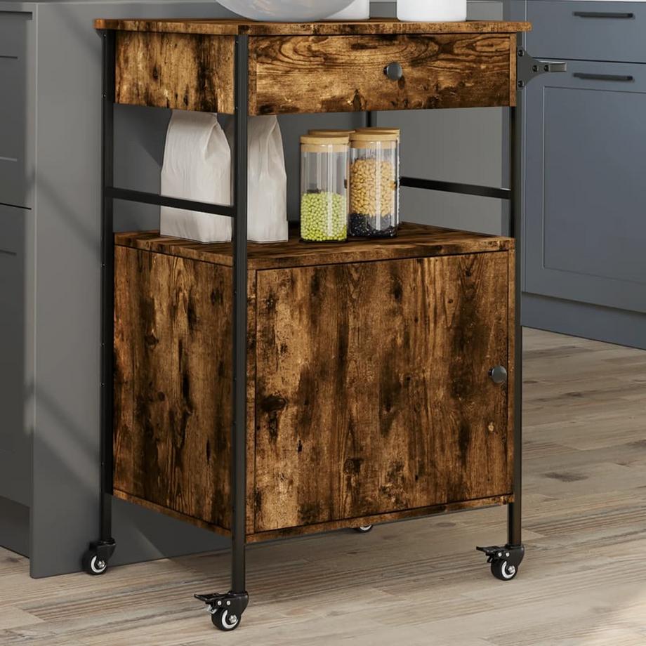 VidaXL carrello da cucina Legno multistrato  