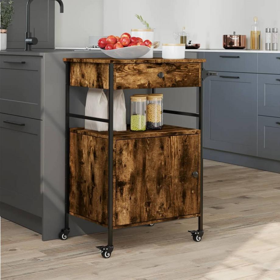 VidaXL carrello da cucina Legno multistrato  