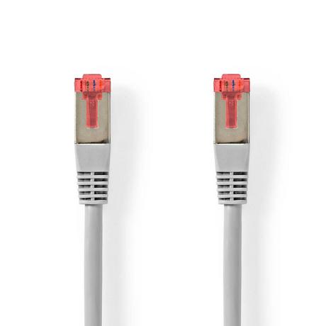 Nedis  Câble réseau CAT6 | RJ45 mâle | RJ45 mâle | SF/UTP | 2.00 m | Rond | PVC | Gris | Etiquette 
