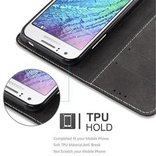 Cadorabo  Housse compatible avec Samsung Galaxy J1 2015 - Coque de protection avec fermeture magnétique, fonction de support et compartiment pour carte 