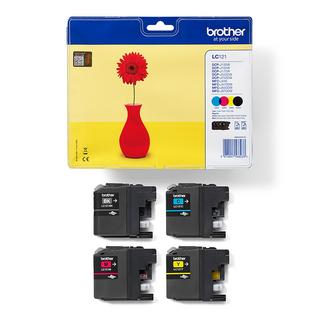 brother  BROTHER Valuepack Tinte CMYBK LC-121VALBP DCP-J132 300 Seiten 