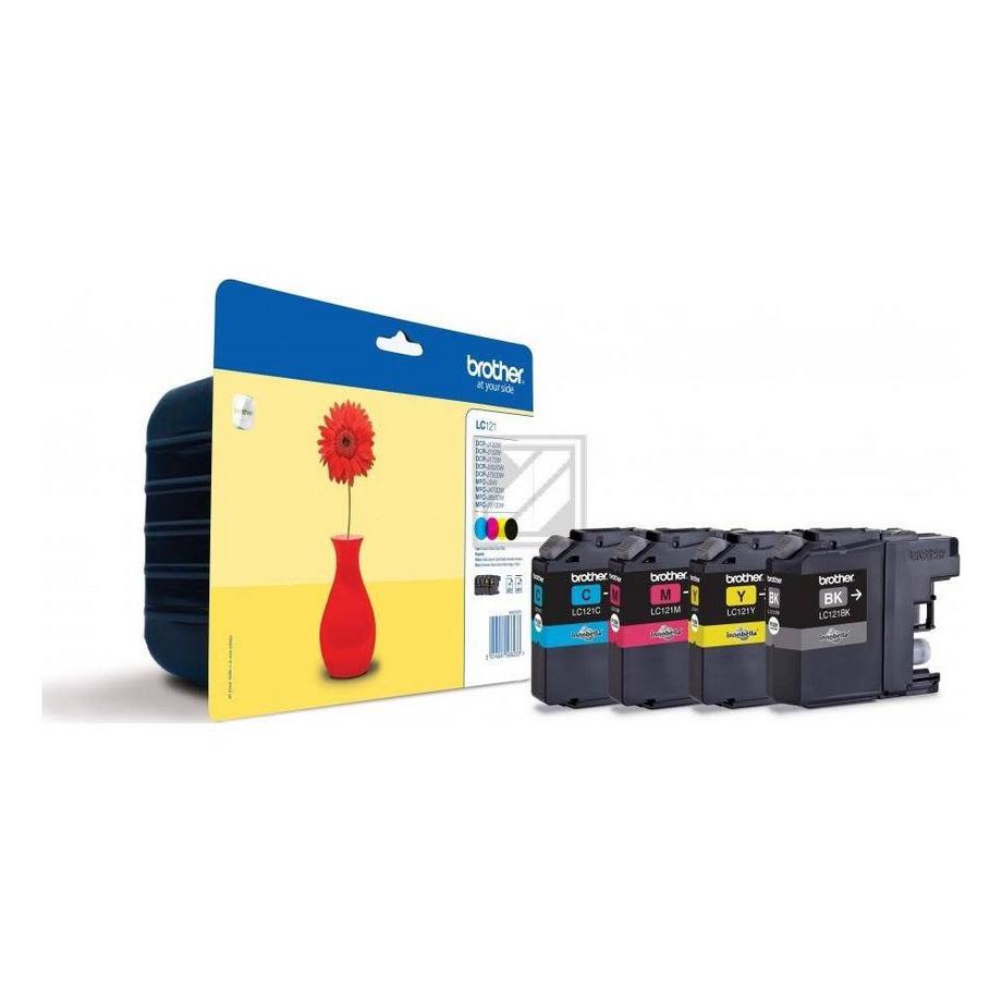 brother  BROTHER Valuepack Tinte CMYBK LC-121VALBP DCP-J132 300 Seiten 