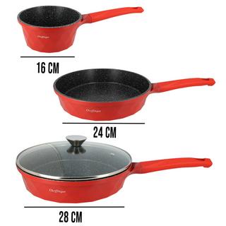 Cheffinger Set cucina 10 pentole modello diamante  