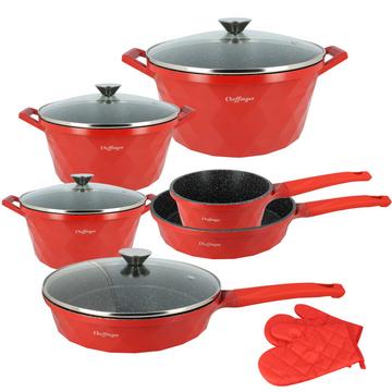 Set cucina 10 pentole modello diamante