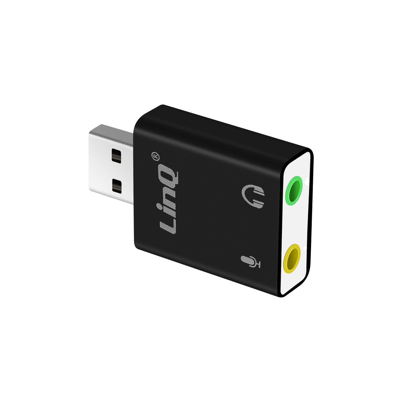 Avizar  Carte son USB Externe jack 3.5mm, Linq 